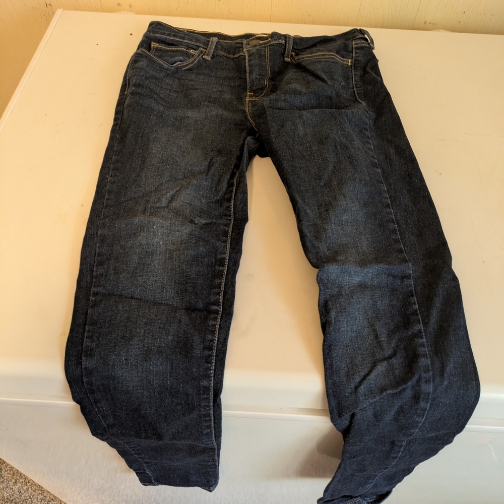 Dark Blue Denim 710 Levi Super Skinny Jeans